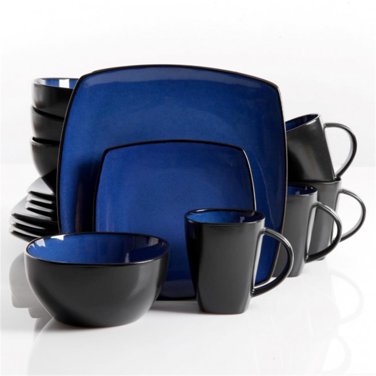 Home Soho Lounge Dinnerware Set- Blue